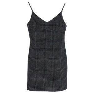 Ganni Sleeveless Plaid Mini Dress